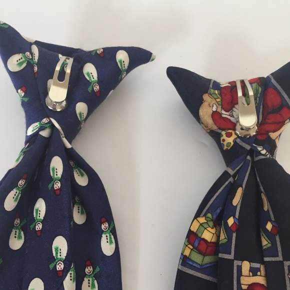 NWOT Boy's Snowman & Santa Clip-On Ties - Picture 3 of 3